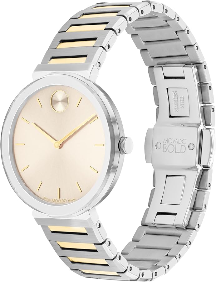 Amazon.com: Movado Bold Horizon Ultra Thin Watch for Women - Swiss